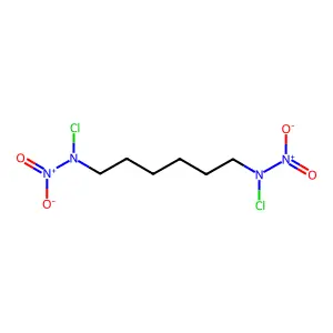 N-chloro-N-[6-[chloro(nitro)amino]hexyl]nitramide structure