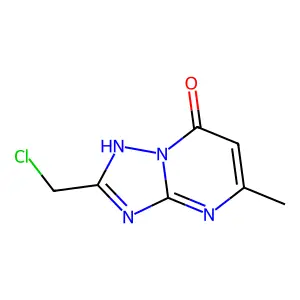 (1,2,4)Triazolo(1,5-a)pyrimidin-7(1H)-one, 2-(chloromethyl)-5-methyl- structure