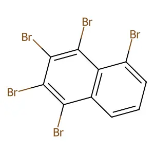 1,2,3,4,5-pentabromonaphthalene structure