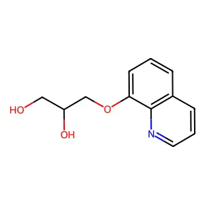 1,2-Propanediol, 3-(8-quinolyloxy)- structure
