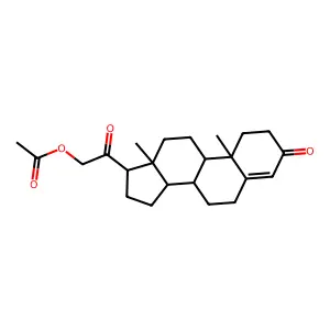 Deoxycorticosterone acetate structure