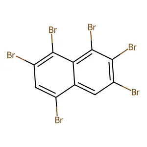 Naphthalene, hexabromo- structure