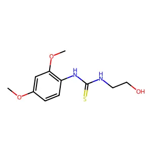 1-(2,4-dimethoxyphenyl)-3-(2-hydroxyethyl)thiourea structure