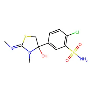 Tizolemide structure