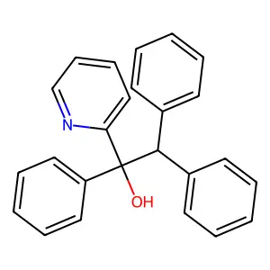 1,2,2-triphenyl-1-pyridin-2-ylethanol structure