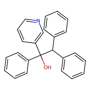 1,2,2-triphenyl-1-pyridin-3-ylethanol structure