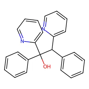1,2-diphenyl-1,2-dipyridin-2-ylethanol structure