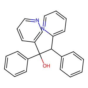 1,2-Diphenyl-1-(3-pyridyl)-2-(2-pyridyl)ethanol structure