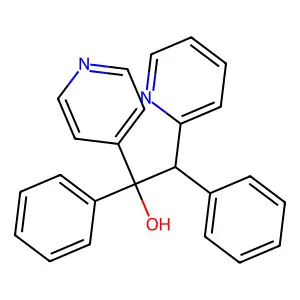 1,2-Diphenyl-1-(4-pyridyl)-2-(2-pyridyl)ethanol structure