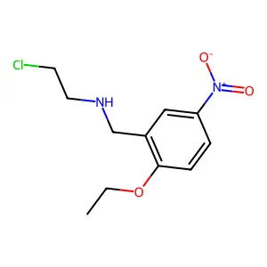 N-(2-Chloroethyl)-2-ethoxy-5-nitrobenzylamine structure