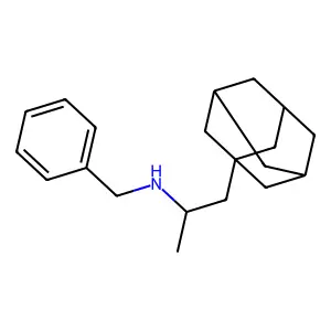 1-(1-adamantyl)-N-benzylpropan-2-amine structure