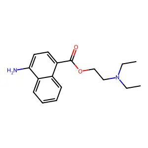 Naphthocaine structure