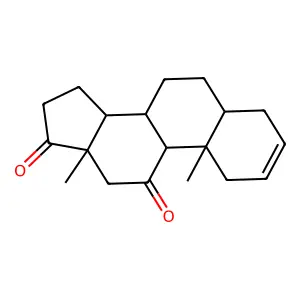 10,13-dimethyl-4,5,6,7,8,9,12,14,15,16-decahydro-1H-cyclopenta[a]phenanthrene-11,17-dione structure