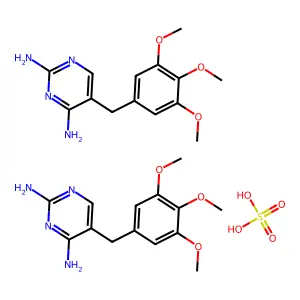 Trimethoprim sulfate structure