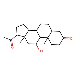 11alpha-Hydroxy-5beta-pregnane-3,20-dione structure