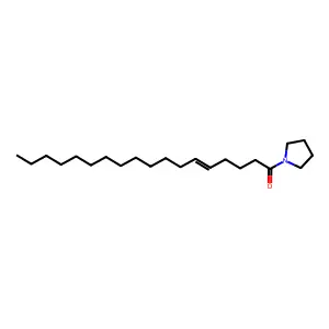 1-(1-Oxo-5-octadecenyl)pyrrolidine structure