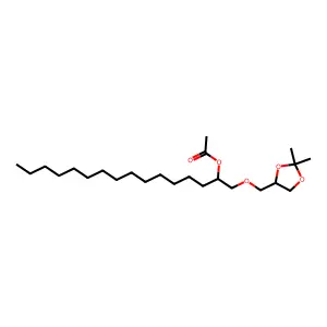 1-[(2,2-Dimethyl-1,3-dioxolan-4-yl)methoxy]hexadecan-2-ol acetate structure