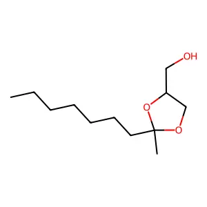 (2-heptyl-2-methyl-1,3-dioxolan-4-yl)methanol structure