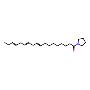 1-(1-Oxo-9,12,15-octadecatrienyl)pyrrolidine structure