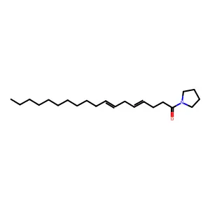 1-(1-Oxo-4,7-octadecadienyl)pyrrolidine structure