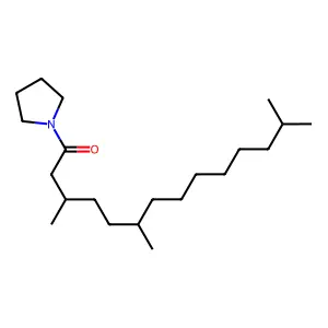 1-(3,6,13-Trimethyltetradecanoyl)pyrrolidine structure
