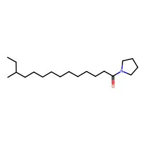 1-(12-Methyltetradecanoyl)pyrrolidine structure