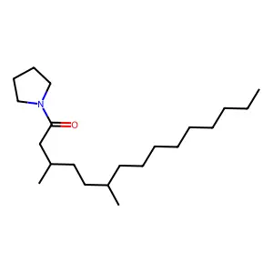 1-(3,6-Dimethylpentadecanoyl)pyrrolidine structure