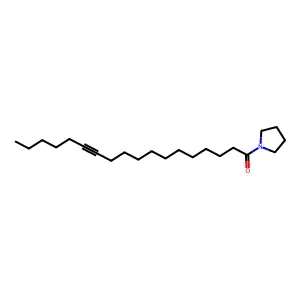 1-(12-Octadecynoyl)pyrrolidine structure