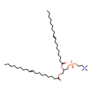1,2-Di(cis-9-octadecenoyl)-sn-glycero-3-phosphocholine structure
