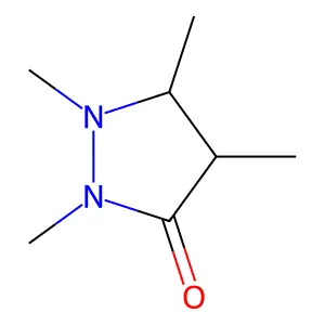 1,2,4,5-Tetramethyl-3-pyrazolidinone structure