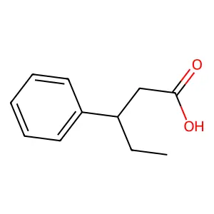 3-PHENYLPENTANOIC ACID structure