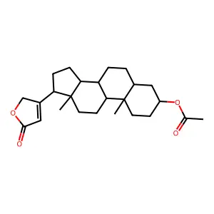 [10,13-dimethyl-17-(5-oxo-2H-furan-3-yl)-2,3,4,5,6,7,8,9,11,12,14,15,16,17-tetradecahydro-1H-cyclopenta[a]phenanthren-3-yl] acetate structure