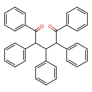 1,2,3,4,5-pentakis-phenylpentane-1,5-dione structure