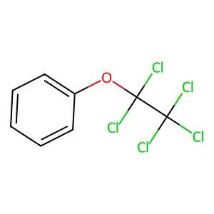 1,1,2,2,2-pentachloroethoxybenzene structure