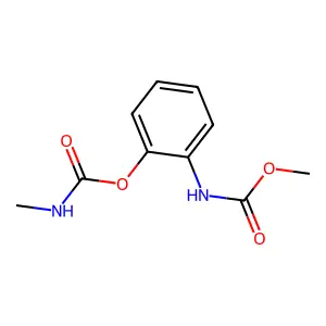 [2-(methoxycarbonylamino)phenyl] N-methylcarbamate structure