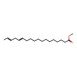 13,16-Octadecadienoic acid methyl ester structure