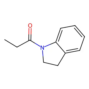 1-(2,3-dihydroindol-1-yl)propan-1-one structure