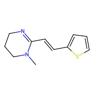 (Z)-1-Methyl-2-(2-(thiophen-2-yl)vinyl)-1,4,5,6-tetrahydropyrimidine structure