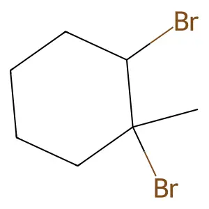 1,2-Dibromo-1-methyl-cyclohexane structure
