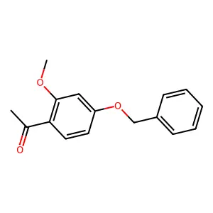 1-(2-methoxy-4-phenylmethoxyphenyl)ethanone structure