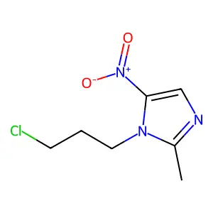 1-(3-chloropropyl)-2-methyl-5-nitroimidazole structure