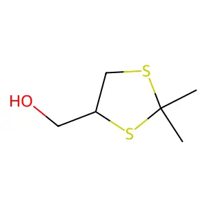 (2,2-dimethyl-1,3-dithiolan-4-yl)methanol structure