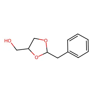 (2-benzyl-1,3-dioxolan-4-yl)methanol structure