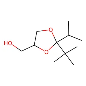 (2-tert-butyl-2-propan-2-yl-1,3-dioxolan-4-yl)methanol structure