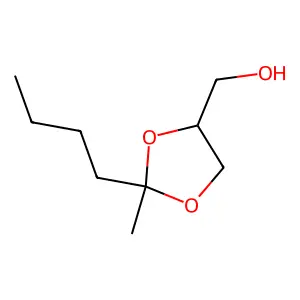 (2-butyl-2-methyl-1,3-dioxolan-4-yl)methanol structure
