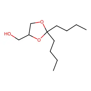 (2,2-dibutyl-1,3-dioxolan-4-yl)methanol structure