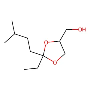 2-Ethyl-2-isopentyl-1,3-dioxolane-4-methanol structure