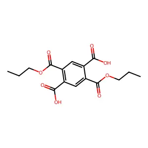 1,2,4,5-Benzenetetracarboxylic acid, dipropyl ester structure