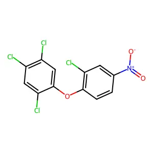 1,2,4-trichloro-5-(2-chloro-4-nitrophenoxy)benzene structure