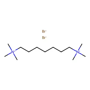 AMMONIUM, HEPTAMETHYLENEBIS(TRIMETHYL-, DIBROMIDE structure